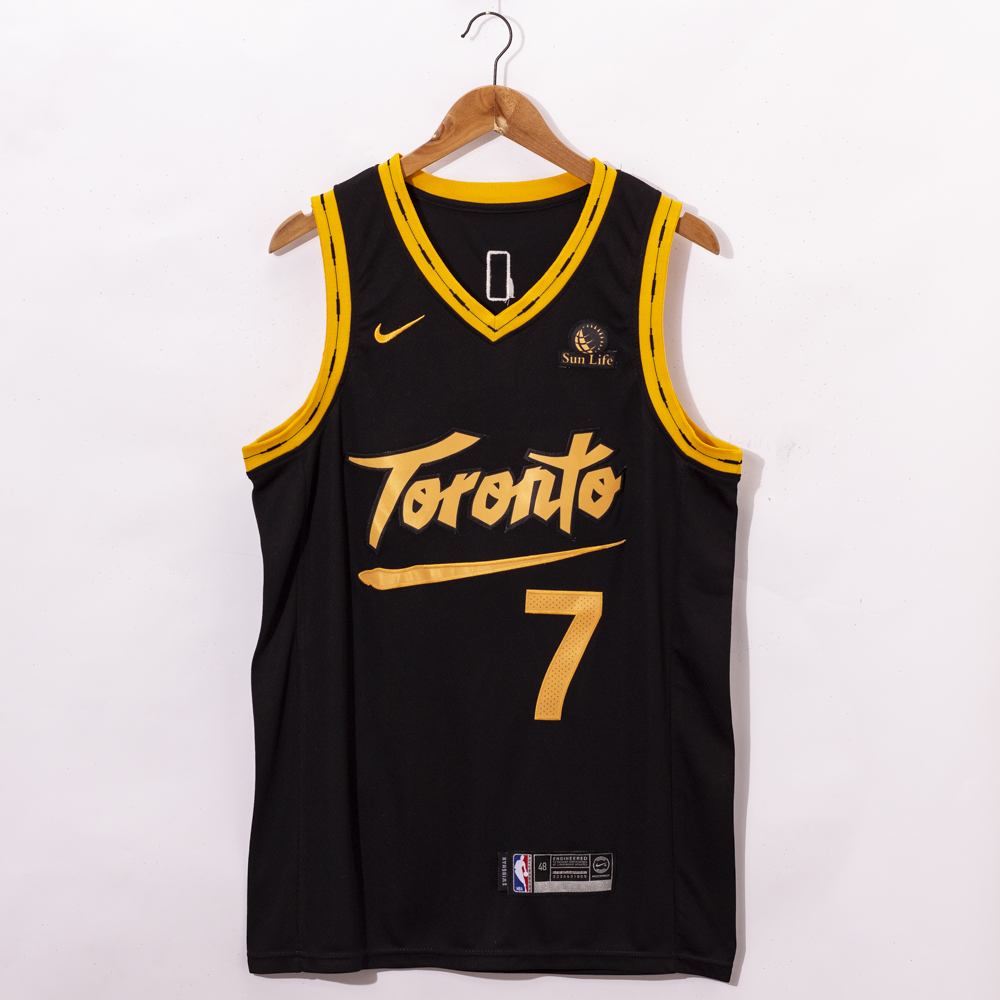 Men Toronto Raptors 7 Lowry Black Nike Game NBA Jerseys